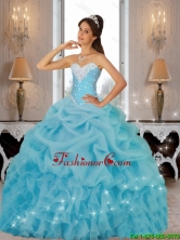 Beautiful 2015 Winter Beaded Quinceanera Dresses in Baby Blue SJQDDT81002FOR