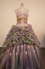Beautiful Ball Gown StrapFloor-length Quinceanera Dresses Appliques with Beading Style FA-Z-0237