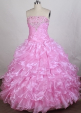 Beautiful Ball gown Strapless Floor-length Quinceanera Dresses Style FA-W-r65