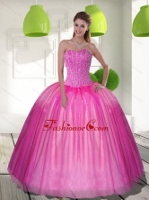 Elegant Beading Sweetheart Ball Gown 15 Quinceanera Dresses QDDTD26002FOR