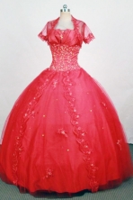 Fashionable Ball Gown Strapless Floor-Length Hot Pink Beading and Applqiues Quinceanera Dresses Style FA-S-308