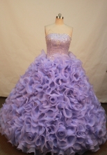 Gorgeous Ball gown Strapless Floor-length Quinceanera Dresses Style FA-W-221
