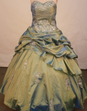 Inexpensive ball gown sweetheart-neck floor-length quinceanera Dresses Style X0424100