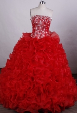 Luxurious Ball gown Strapless Floor-length Quinceanera Dresses Style FA-C-032