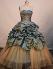 Luxurious Ball gown Strapless Floor-length Quinceanera Dresses Style FA-W-212