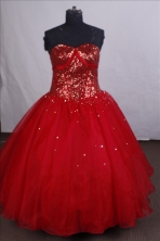 Modest Ball gown Sweetheart-neck Floor-length Quinceanera Dresses Style FA-C-051