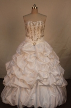 Popular Ball Gown Sweetheart Floor-length Quinceanera Dresses Appliques with Beading Style FA-Z-0290