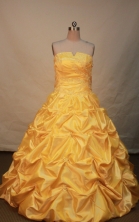Popular Ball gown Strapless Floor-length Quinceanera Dresses Style FA-W-248