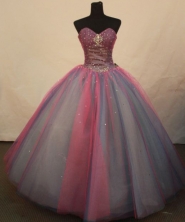 Pretty Ball Gown Sweetheart Floor-length Quinceanera Dresses Sequins Style FA-Z-0239