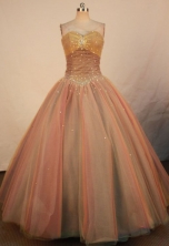 Simple Ball Gown Sweetheart Floor-length Quinceanera Dresses  Beading Style FA-Z-0310