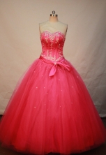 Wonederful Ball gown Strapless Floor-length Quinceanera Dresses Style FA-W-247