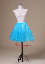 Aqua Blue Mini Length Custom Made Petticoat ACP008FOR