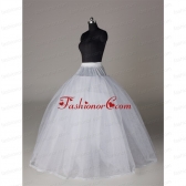 Fashionable Organza Ball Gown Floor-length Petticoat in White ACCPTI014FOR