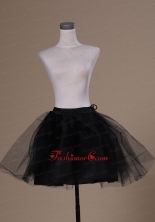 Lovely Mini Length Black Organza Petticoat ACP030FOR