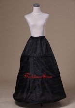 Modest Organza Black Floor Length Wedding Petticoat ACP024FOR