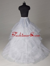 Three Layers A line Brush Train Wedding Petticoat ACCPET12FOR