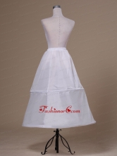 White Ankle Length Taffeta Petticoat ACP039FOR