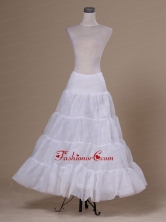 White Organza Hot Selling Floor Length Petticoat ACP034FOR