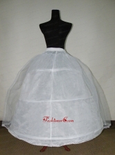 White Tulle And Organza Floor Length Petticoat For Ball Gowns ACP046FOR