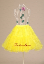 Yellow Hot Selling Mini Length Petticoat ACP003FOR