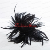 2014 Simple Feather Black Feather Flower Hairpin ACCHP083FOR