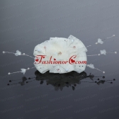 2014 Yellow Tulle Imitation Pearls Hair Flower ACCHP049FOR