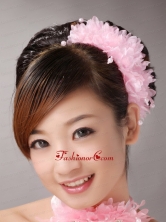 Baby Pink Multilayer Imitation Pearls Headpieces For Party TH040FOR