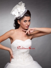 Beaded Taffeta and Organza Headpieces JDZH013FOR