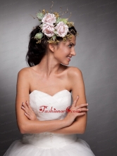 Beautiful Baby Pink Hand Made Flowers Headpieces JDZH034FOR