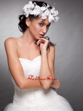 Beautiful Hand Made Flowers Taffeta Wreath JDZH09FOR