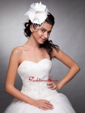 Beautiful Organza and Taffeta Headpieces Pearls JDZH02FOR