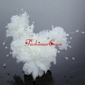Beautiful Red Feather Pearl Feather Fascinators for Outdoor ACCHP033FOR
