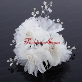 Beautiful Rhinestone Pearl Chiffon Hair Flowers ACCHP014FOR
