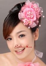 Beautiful Tulle Hand Made Flowers Beading Hairpins Birdcage Veils TH023FOR