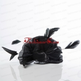 Cheap Black Feather Organza Wedding Hair Ornament  ACCHP080FOR