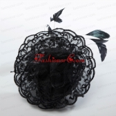 Cheap Feather Black Lace Fascinators for Wedding ACCHP076FOR