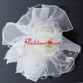 Elegant Feather Red Imitation Pearls Fascinators for Wedding ACCHP018FOR