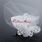 Fashionable Beading Tulle and Lace Hat Hair Ornament ACCHP059FOR