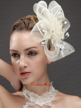 Fashionable Flower Shaped Fascinators Adorned With Imitation Pearls And Rhinestones UNION29T025FOR