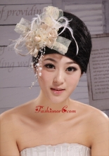 Headpieces Champagne Feathers With High Quality Best Sale 2013 XTH051FOR