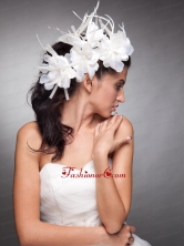 Lovely Headpieces Organza Hand Made Flowers  JDZH014FOR