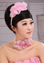 Lovely Organza and Lace Fascinators For Party XTH094FOR