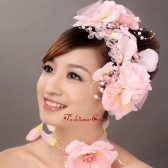 Lovely Taffeta Hand Made Flowers Beading Lace Fascinators TH019FOR
