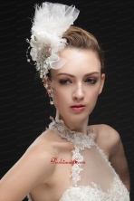 Noble Feather Imitation Pearls Fascinators With Colorful Rhinestones UNION29T022FOR