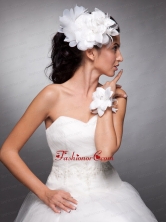 Organza Beading Headpieces Taffeta Bridal Wrist Corsage JDZH03FOR
