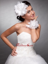 Organza Headpieces Hand Made Flowers Wedding Wrist Corsage JDZH011FOR