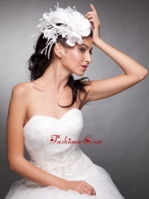Pearls Hand Made Flowers Taffeta Headpieces  JDZH04FOR