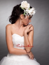 Pretty Headpieces Taffeta Hand Made Flowers JDZH016FOR