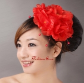 Red Imitation Pearls Headpieces For Party TH045FOR