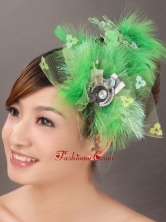 Spring Green Rhinestone Special Occasion Fascinators TH003FOR
